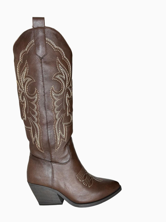 Cowboy  leather  Boots   B142