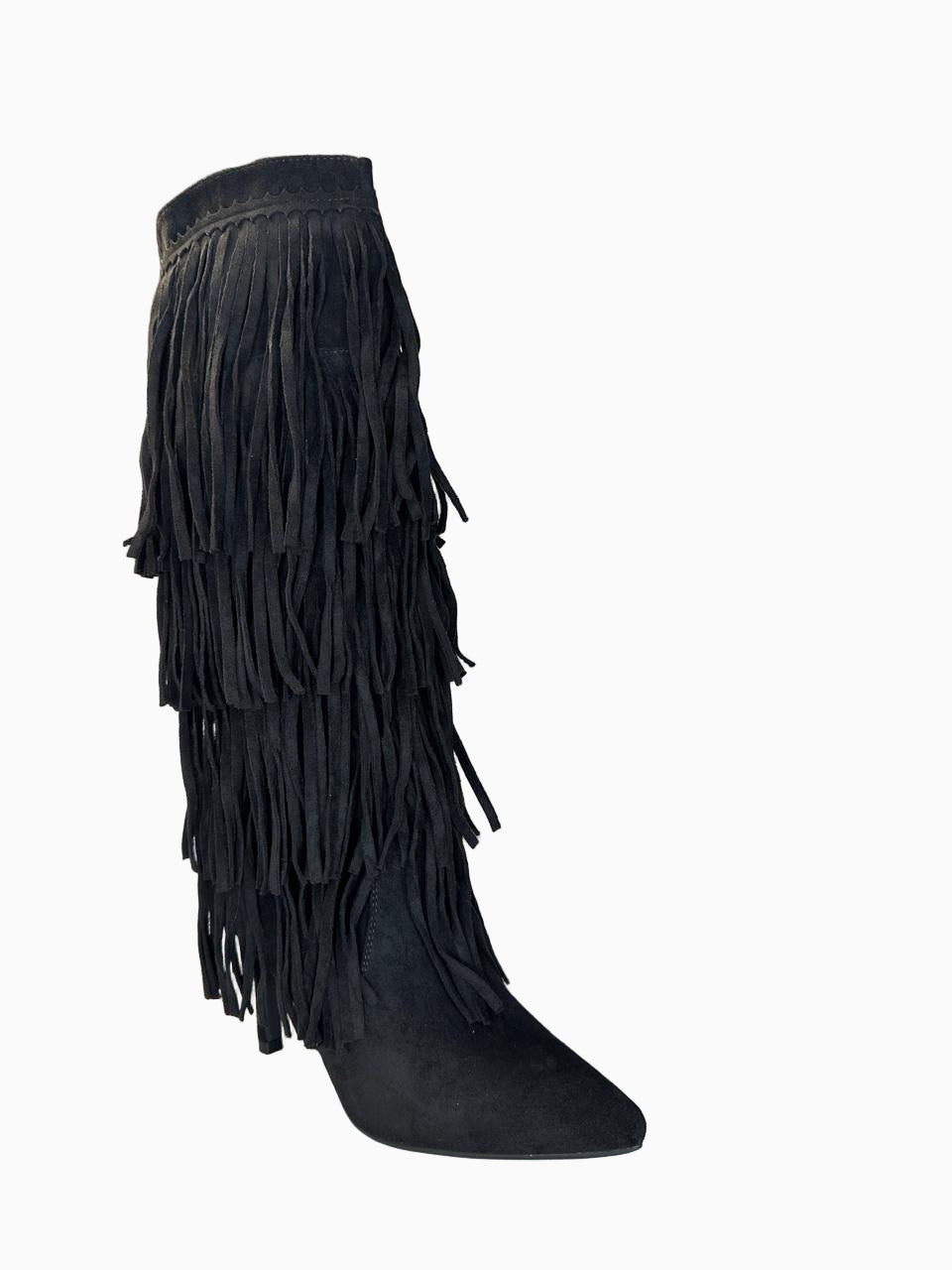 Fringe Long Boots    B136