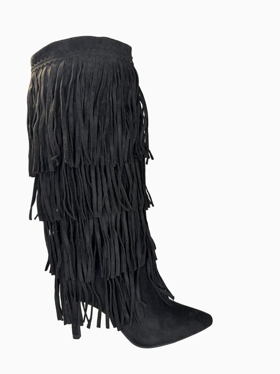 Fringe Long Boots    B136