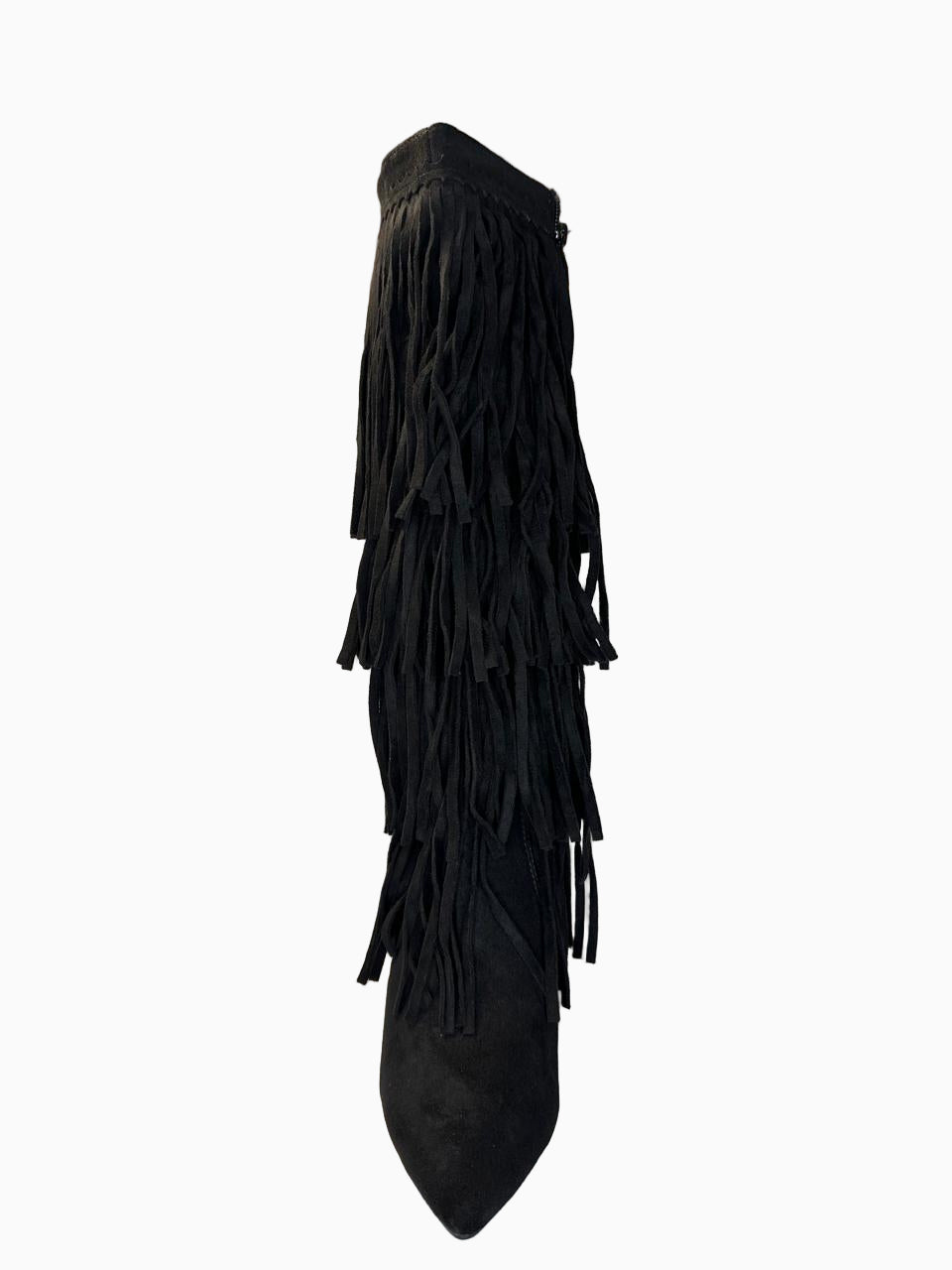 Fringe Long Boots    B136