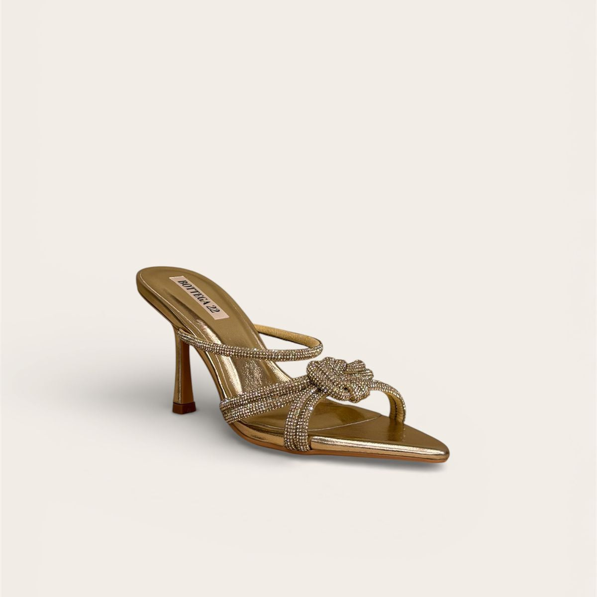 Crystal Knot Metallic Mules C018