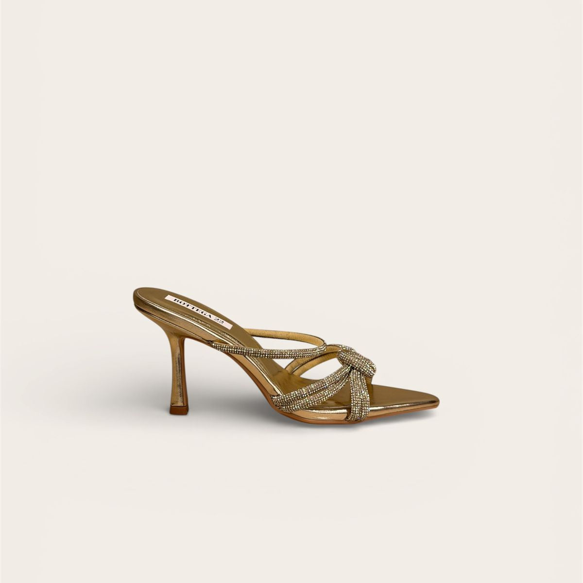 Crystal Knot Metallic Mules C018