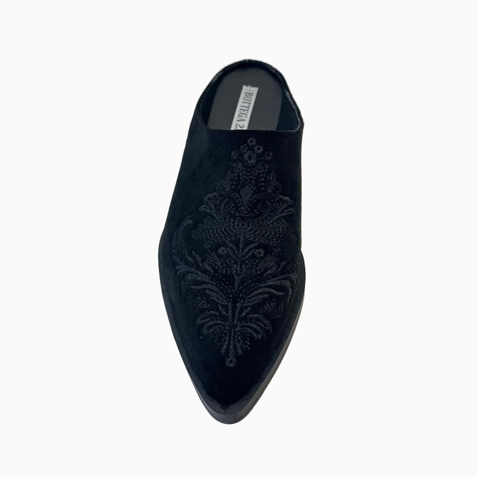 Bottega Suede Mules    B111