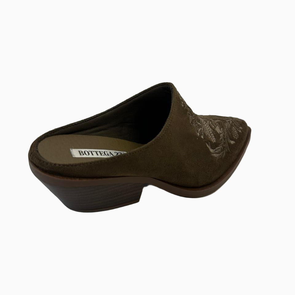 Bottega Suede Mules    B111