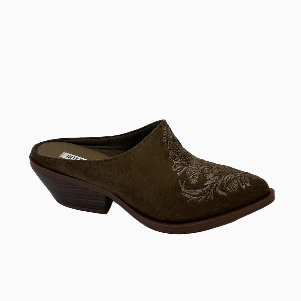 Bottega Suede Mules    B111